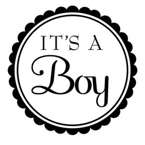 “It’s a Boy” Stamp – Three Designing Women