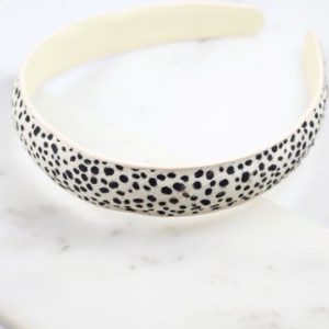 Animal Print Headband – Black-White