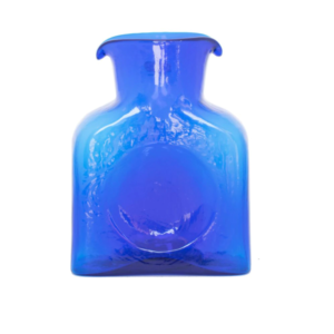Blenko Mini Glass Water Bottle – Cobalt Blue